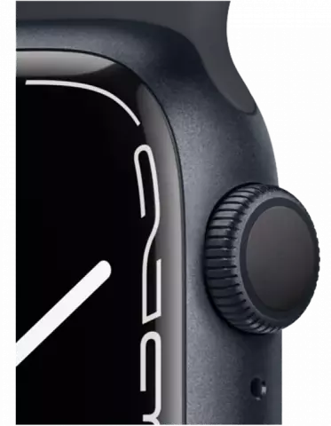 ساعت هوشمند اپل واچ سری 7 مدل 45MM MIDNIGHT ALUMINUM CASE با بند اسپورت مشکی