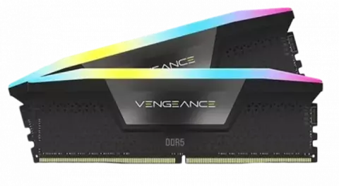 رم دسکتاپ (16GB*2) 32 گیگابایت Corsair مدل VENGEANCE RGB DDR5 6000MHz