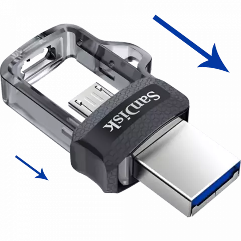 فلش مموری 32گیگابایت Sandisk مدل ULTRA DUAL DRIVE M3