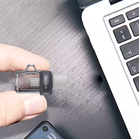 فلش مموری 32گیگابایت Sandisk مدل ULTRA DUAL DRIVE M3