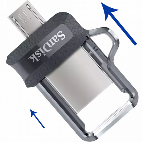 فلش مموری 64گیگابایت Sandisk مدل ULTRA DUAL DRIVE M3.0