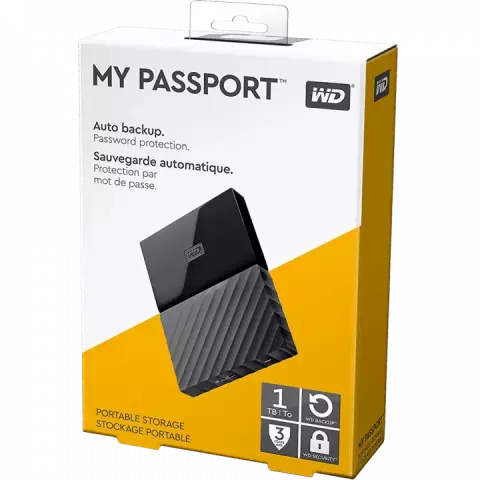 هارد اکسترنال 1ترابایت WD مدل MY PASSPORT WDBYNN0010BBK