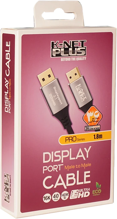 کابل 1.8 متری Display Port کی نت پلاس مدل KP-CDP2118 PRO