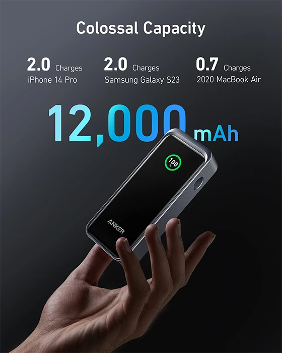 پاوربانک 12000 میلی آمپر ساعت Anker مدل Prime A1335