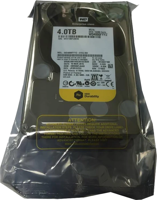 هارد اینترنال 4 ترابایت WD مدل Black WD4000FYYZ