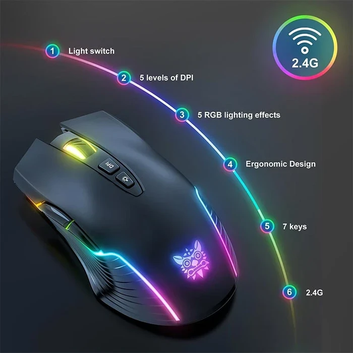 موس بی سیم گیمینگ Onikuma مدل CW905