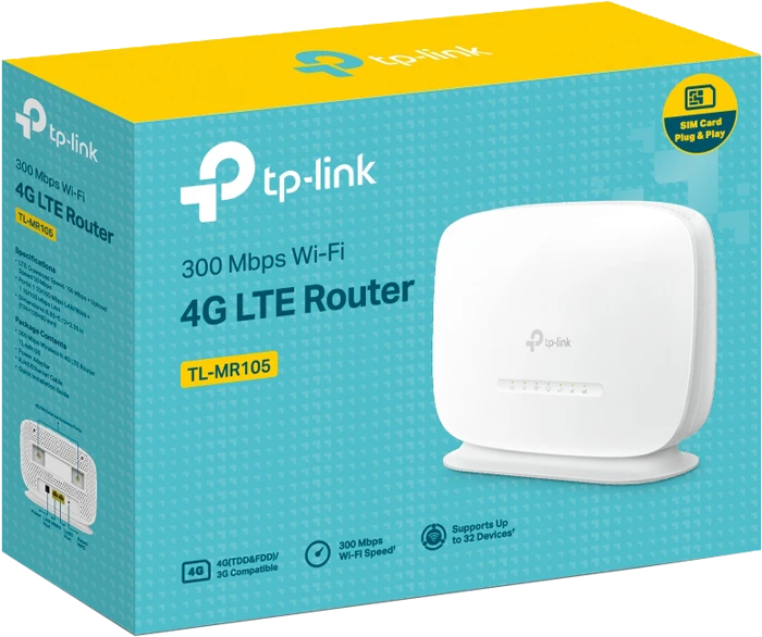 مودم روتر بی سیم TP-Link 4G LTE مدل TL-MR105