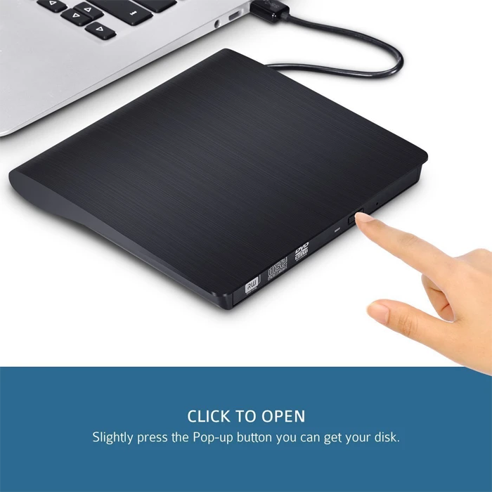 باکس دی وی دی رایتر اکسترنال D-Net مدل USB3.0 9.5mm
