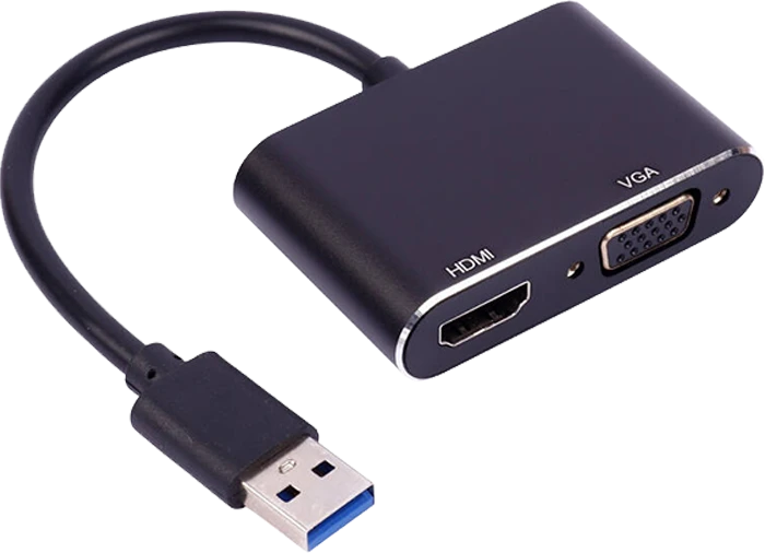 تبدیل USB 3.0 به VGA و HDMI کی نت مدل K-COUA30HV