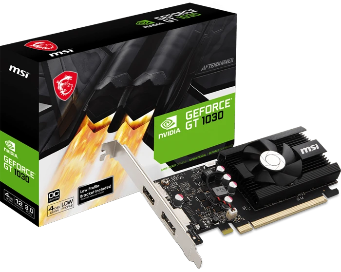 کارت گرافیک MSI مدل GeForce GT 1030 4GD4 LP OC