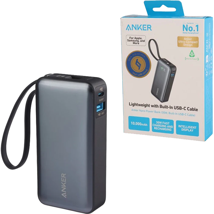 پاور بانک 10000 میلی آمپر ساعت Anker مدل Nano A1259