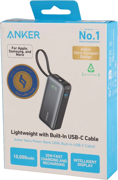 پاور بانک 10000 میلی آمپر ساعت Anker مدل Nano A1259