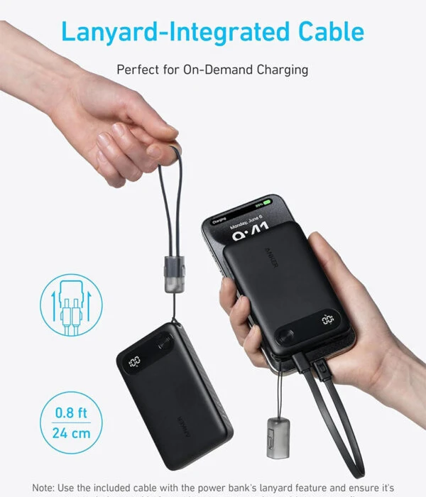 پاور بانک 10000 میلی‌آمپر ساعت Anker مدل Pocket sized A1388
