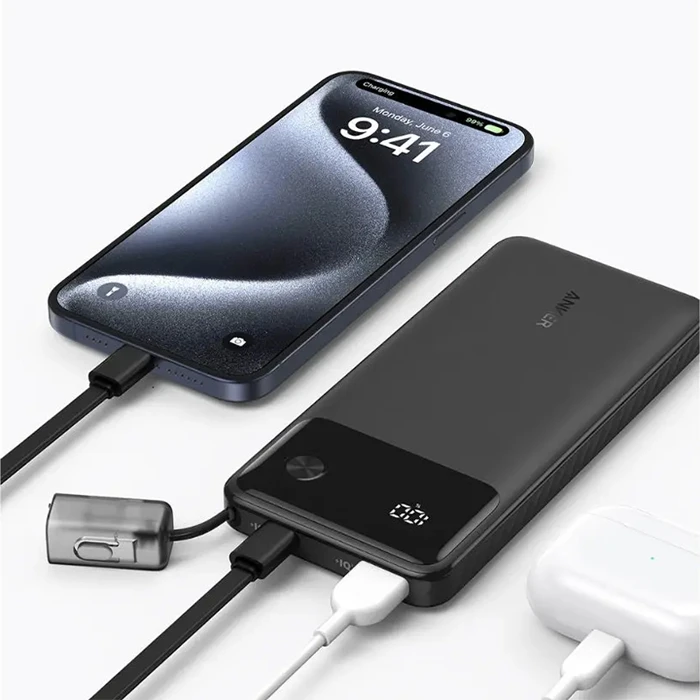 پاور بانک 10000 میلی‌آمپر ساعت Anker مدل Pocket sized A1388