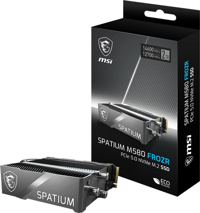 حافظه SSD اینترنال 2 ترابایت MSI مدل SPATIUM M580 PCIe 5.0 NVMe M.2 FROZR