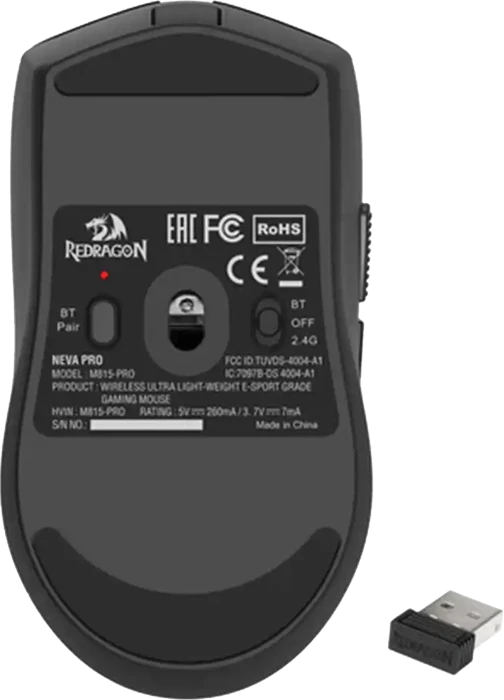 موس بی سیم گیمینگ Redragon مدل NEVA M815 PRO