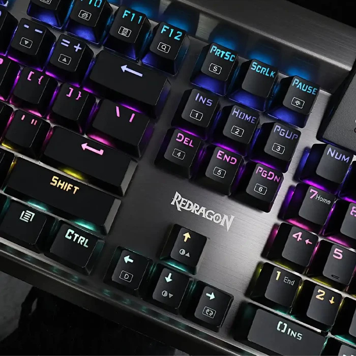 کیبورد سیمی گیمینگ Redragon مدل SURYA K563 RGB با سوئیچ آبی