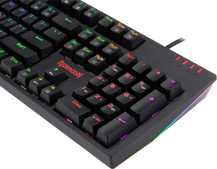 کیبورد سیمی گیمینگ Redragon مدل K592 PRO RGB با سوئیچ آبی