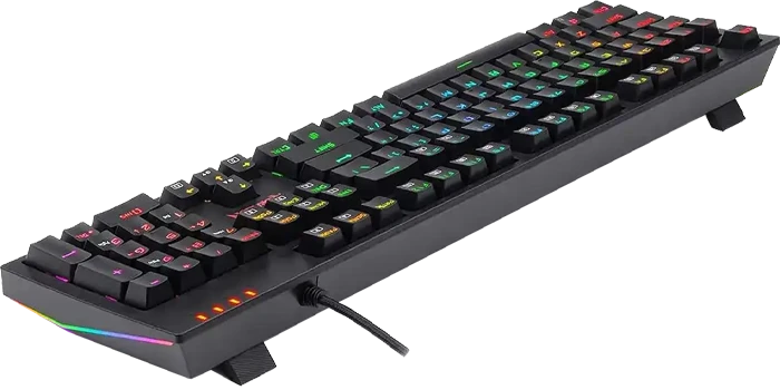 کیبورد سیمی گیمینگ Redragon مدل K592 PRO RGB با سوئیچ آبی