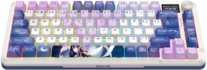 کیبورد بی سیم گیمینگ Redragon مدل K708 AK PRO RGB با سوئیچ کرمی