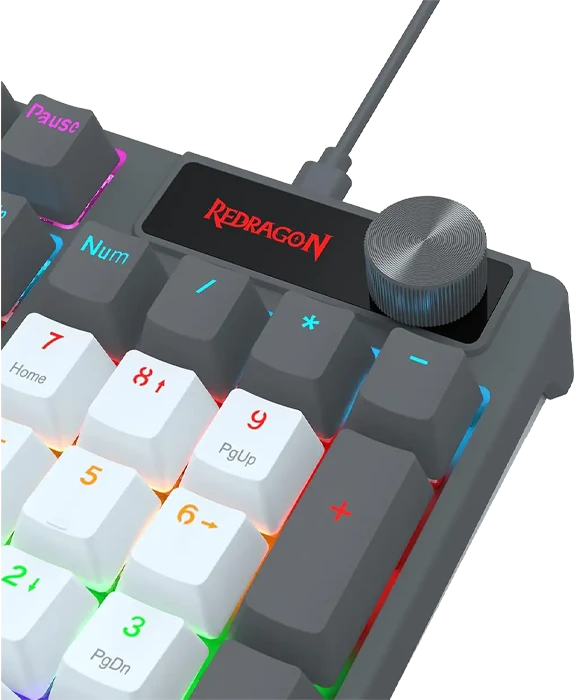 کیبورد سیمی گیمینگ Redragon مدل CAESURA K718 GB با سوئیچ قرمز