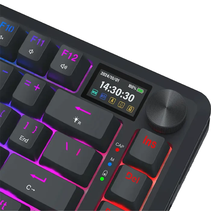 کیبورد بی سیم گیمینگ Redragon مدل K708 PRO Black RGB