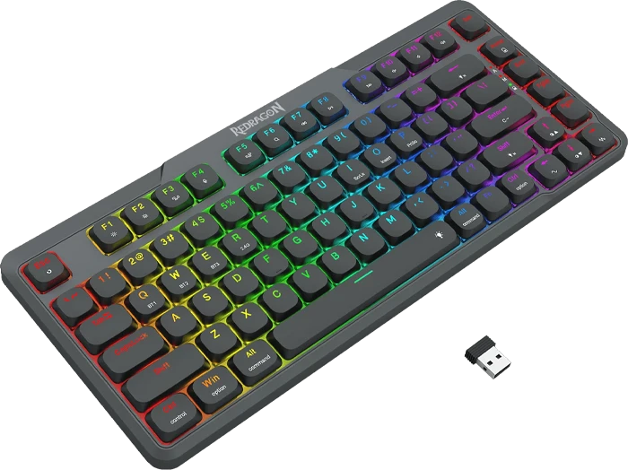 کیبورد بی سیم گیمینگ Redragon مدل AETHER K706 PRO با سوئیچ قرمز