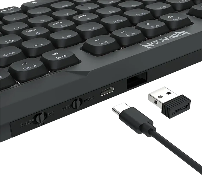 کیبورد بی سیم گیمینگ Redragon مدل AETHER K706 PRO با سوئیچ قرمز
