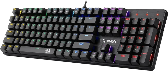 کیبورد سیمی گیمینگ Redragon مدل Sindri K671 RGB با سوئیچ قرمز