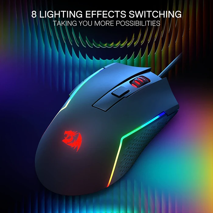 موس سیمی گیمینگ Redragon مدل TRIDENT BASIC M616 RGB