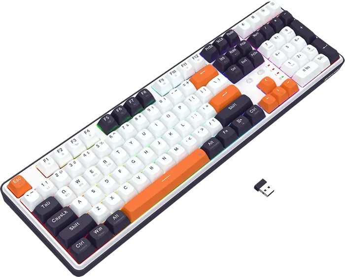 کیبورد بی سیم گیمینگ Redragon مدل WYVERN K689 WBO PRO RGB با سوئیچ Mint mambo