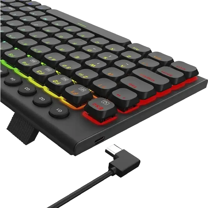 کیبورد سیمی گیمینگ Redragon مدل SION K653 RGB با سوئیچ قرمز