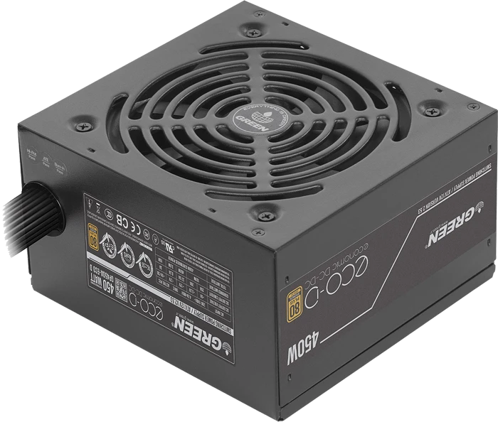 پاور 450 وات Green مدل GP450A-ECO D 80PLUS Bronze