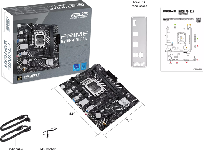 مادربرد Asus مدل PRIME H610M-F D4 R2.0