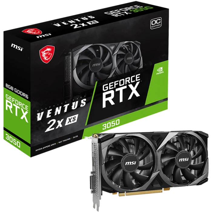 کارت گرافیک MSI مدل GeForce RTX 3050 VENTUS 2X XS 8G OC
