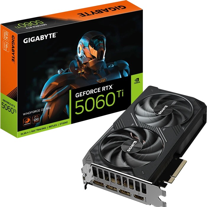 کارت گرافیک Gigabyte مدل GeForce RTX 5060 Ti WINDFORCE OC 16G
