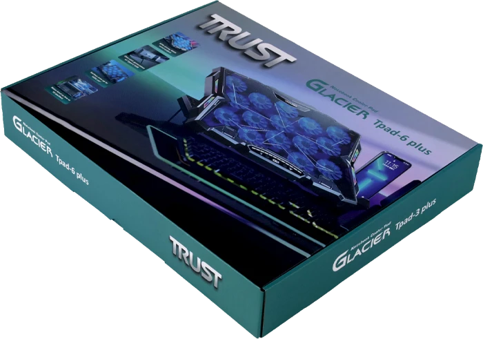خنک کننده لپ تاپ Trust مدل GLACIER TPAD-6 Plus