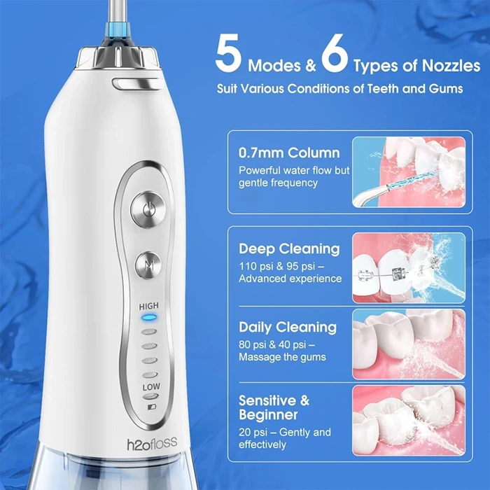 دستگاه شست و شوی دهان و دندان H2o Floss مدل HF-6