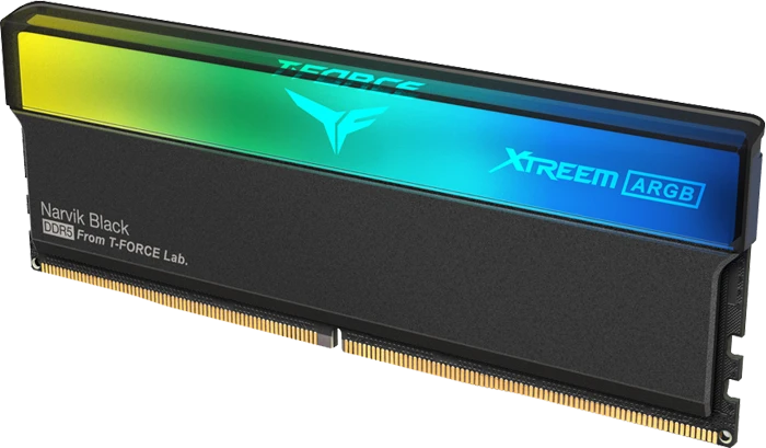 رم کامپیوتر 32 گیگابایت (16GB*2) TeamGroup مدل XTREEM ARGB DDR5 BLACK 6400MHz