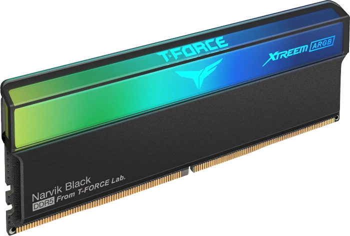 رم کامپیوتر 64 گیگابایت (32GB*2) TeamGroup مدل XTREEM ARGB DDR5 BLACK 6400MHz