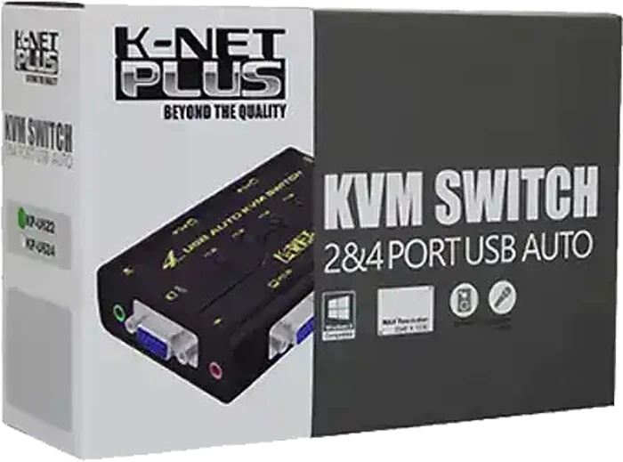 مانیتور سوئیچ VGA کی نت پلاس 2 پورت مدل KP-SWKV002