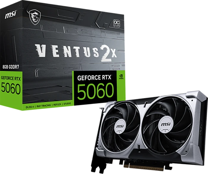 کارت گرافیک MSI مدل GeForce RTX 5060 VENTUS 2X OC 8G