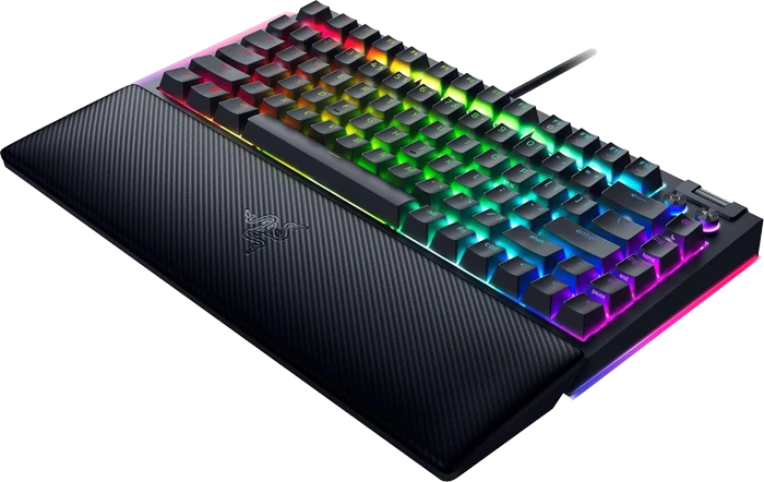 کیبورد سیمی مکانیکال گیمینگ Razer مدل Razer BlackWidow V4 75 با سوییچ نارنجی