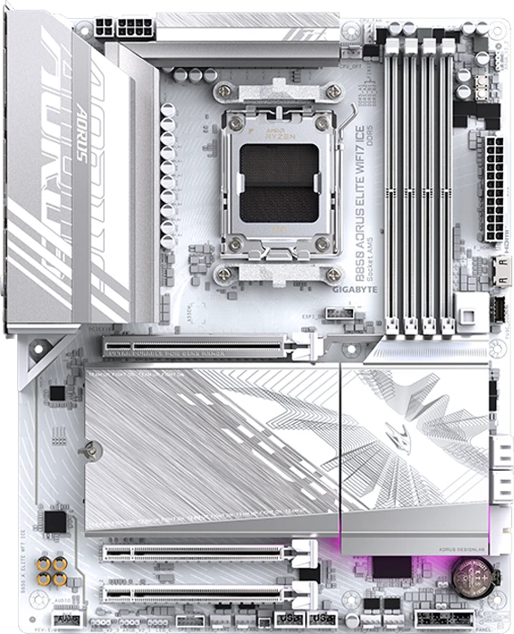 مادربرد Gigabyte مدل B850 AORUS ELITE WIFI7 ICE