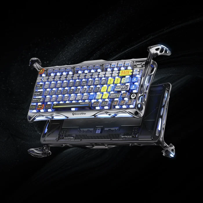 کیبورد مکانیکال گیمینگ Gravastar مدل Mercury K1 Pro 