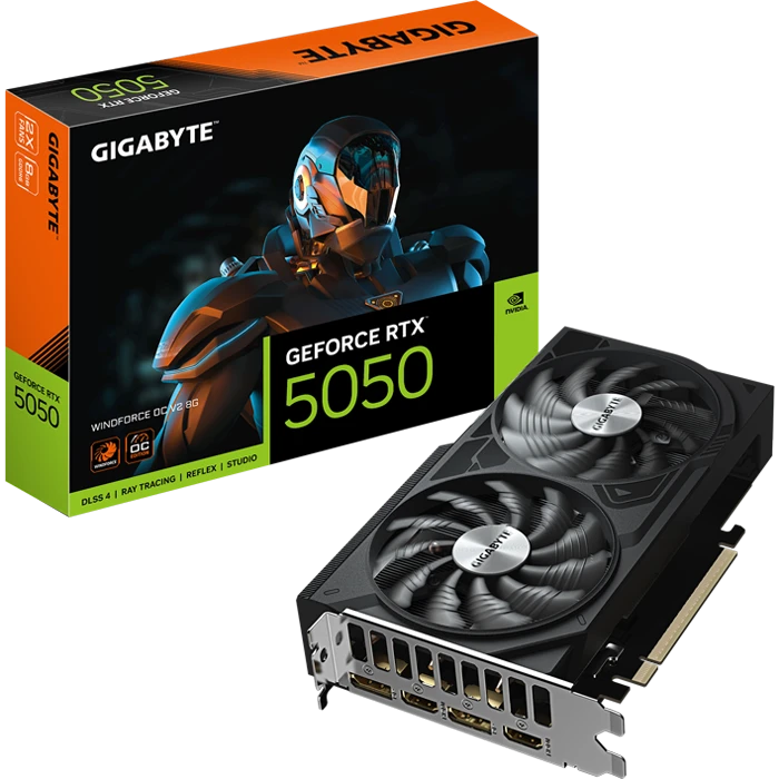 کارت گرافیک GIGABYTE مدل GeForce RTX 5050 WINDFORCE OC V2 8G GDDR6