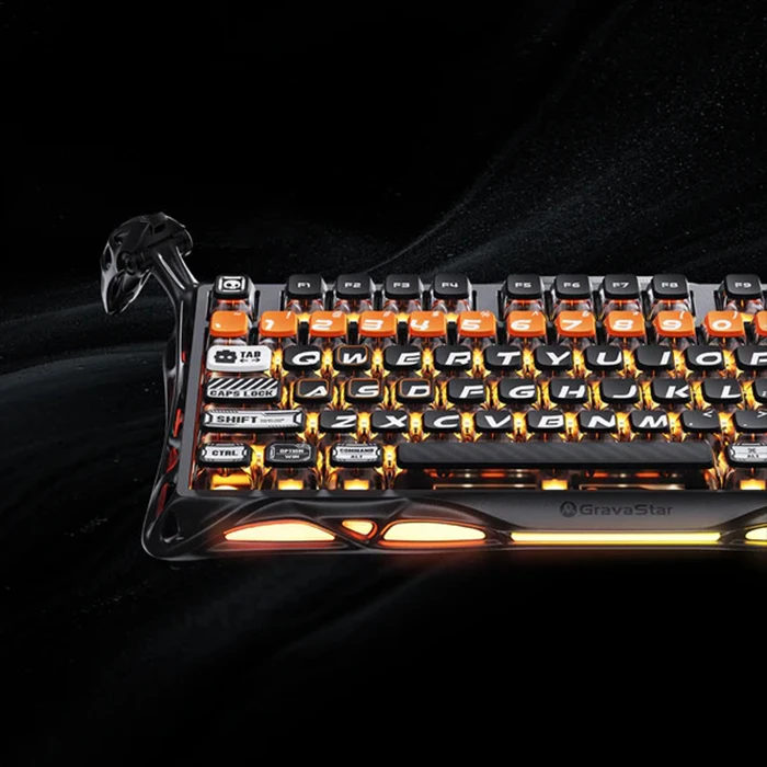 کیبورد مکانیکال گیمینگ GravaStar مدل Mercury K1 Pro CyberFlare