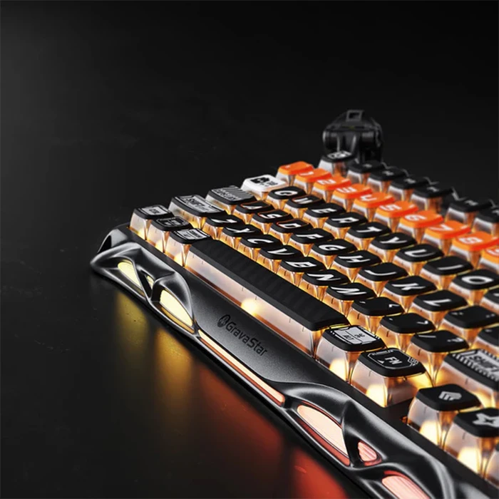 کیبورد مکانیکال گیمینگ GravaStar مدل Mercury K1 Pro CyberFlare