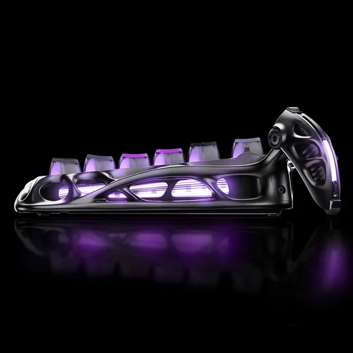کیبورد مکانیکال گیمینگ GravaStar مدل Mercury K1 Pro Cyberpunk