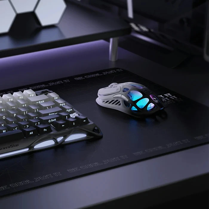 موس گیمینگ GravaStar مدل Mercury M1 Pro Gradient Black